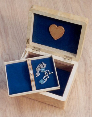 Ash/Cedar of Lebanon Jewellery Box